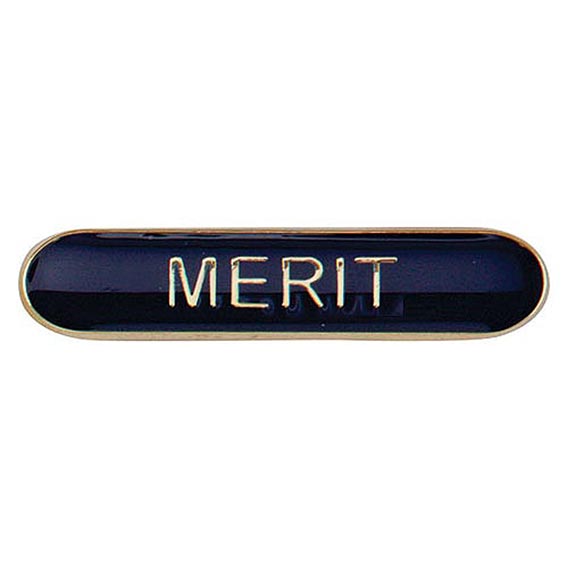 Scholar Bar Badge Merit Blue 40mm