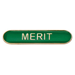 Scholar Bar Badge Merit Green 40mm