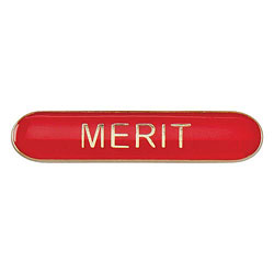 Scholar Bar Badge Merit Red 40mm