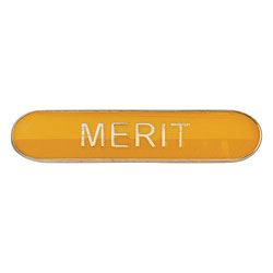 Scholar Bar Badge Merit Yellow 40mm