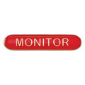Scholar Bar Badge Monitor Red 40mm
