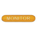 Scholar Bar Badge Monitor Yellow 40mm