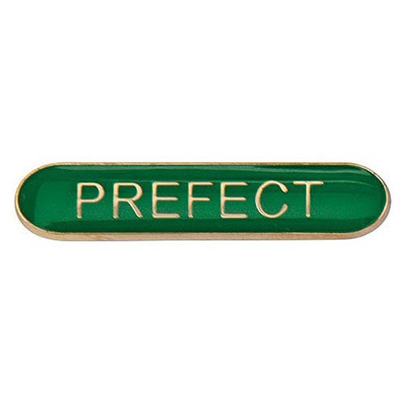 Scholar Bar Badge Prefect Green 40mm