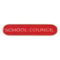 Scholar Bar Badge School Council Red 40mm