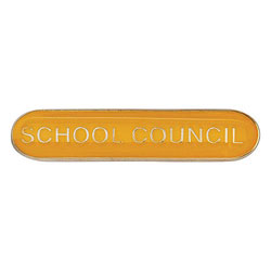 Scholar Bar Badge School Council Yellow 40mm