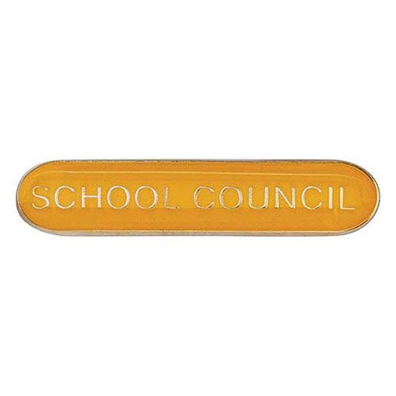 Scholar Bar Badge School Council Yellow 40mm