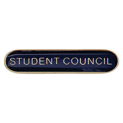 Scholar Bar Badge Student Council Blue 40mm