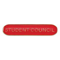 Scholar Bar Badge Student Council Red 40mm