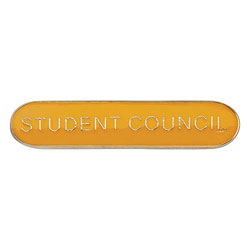 Scholar Bar Badge Student Council Yellow 40mm