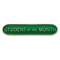 Scholar Bar Badge Student of Month Green 40mm
