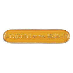 Scholar Bar Badge Student of Month Yellow 40mm
