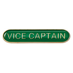 Scholar Bar Badge Vice Captain Green 40mm