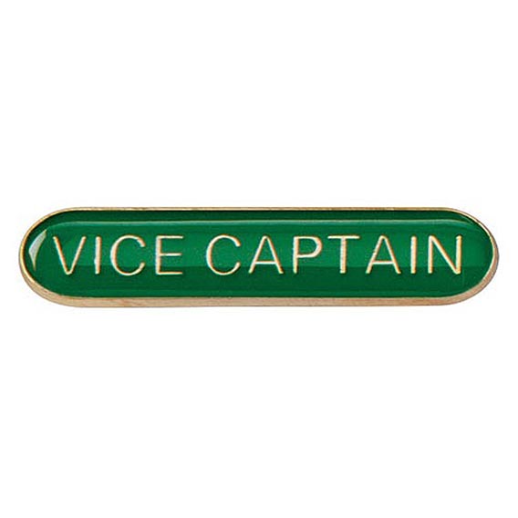 Scholar Bar Badge Vice Captain Green 40mm