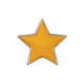Scholar Pin Badge Star Yellow 20mm