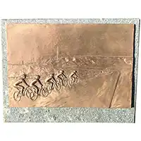 Bronze & Slate Cycling Plaque
