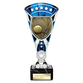 Blue & Silver Cobra Star Tennis Cup 210mm