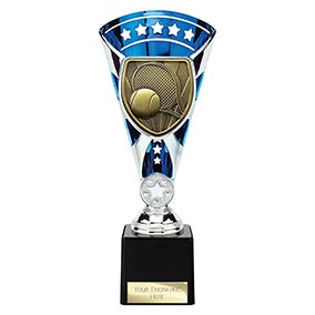 Blue & Silver Cobra Star Tennis Cup 230mm