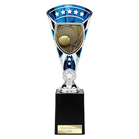 Blue & Silver Cobra Star Tennis Cup 255mm