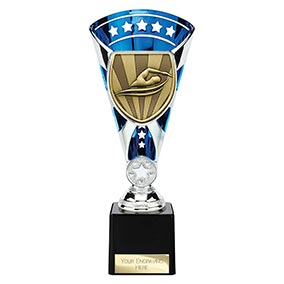 Blue & Silver Cobra Star Swimming Cup 230mm