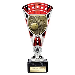 Red & Silver Cobra Star Tennis Cup 210mm