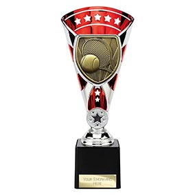 Red & Silver Cobra Star Tennis Cup 230mm