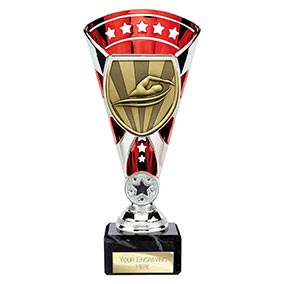 Red & Silver Cobra Star Swimming Cup 210mm