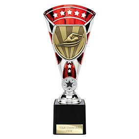 Red & Silver Cobra Star Swimming Cup 230mm