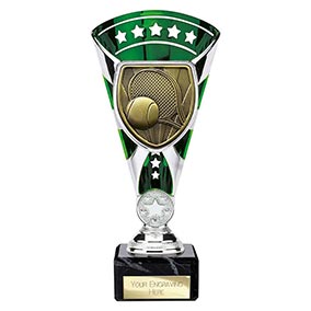 Green & Silver Cobra Star Tennis Cup 210mm