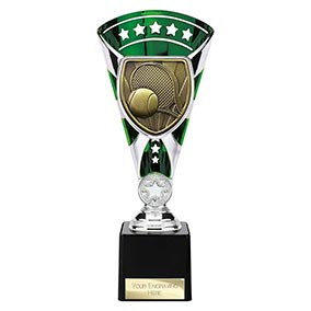 Green & Silver Cobra Star Tennis Cup 230mm