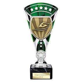 Green & Silver Cobra Star Swimming Cup 210mm