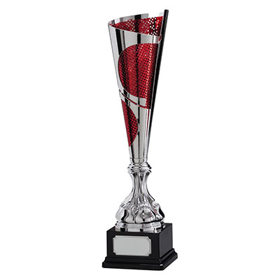 Quest Laser Cut Silver & Red Cup 520mm