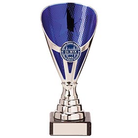 Blue Silver Rising Stars Plastic Cup 170mm