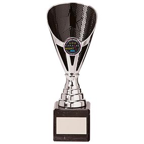 Black Silver Rising Stars Plastic Cup 200mm
