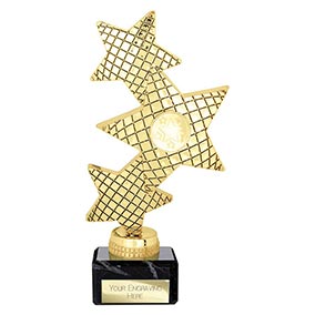 Gold Trinity Star Trophy 195mm