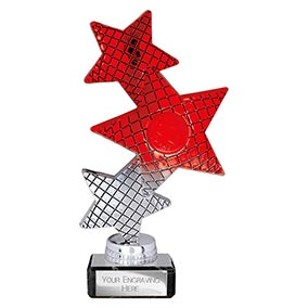 Red Trinity Star Trophy 185mm
