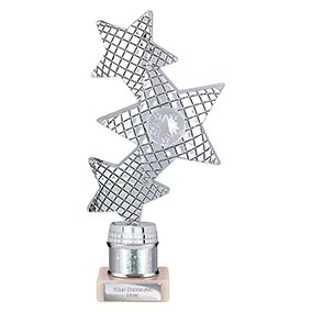 Silver Trinity Super Star Trophy 215mm