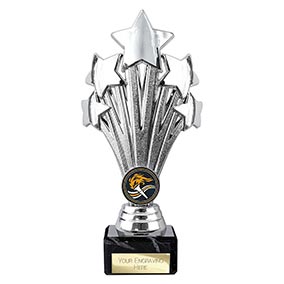 Silver 5 Star Trophy 200mm