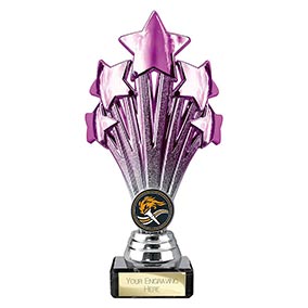 Purple 5 Star Trophy 190mm