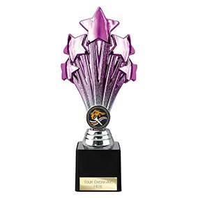 Purple 5 Star Trophy 220mm