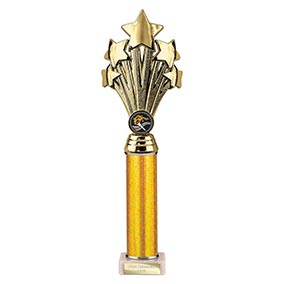 Gold Super 5 Star Trophy 340mm