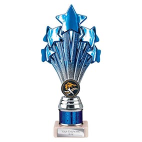 Blue Super 5 Star Trophy 215mm