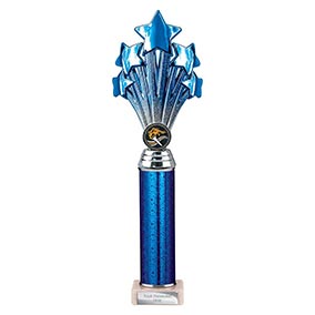 Blue Super 5 Star Trophy 340mm