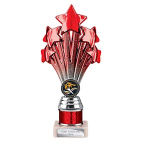 Red Super 5 Star Trophy 215mm