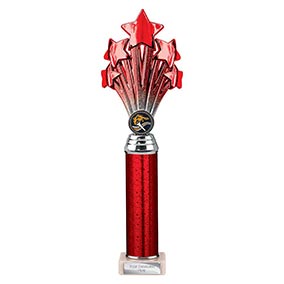 Red Super 5 Star Trophy 340mm