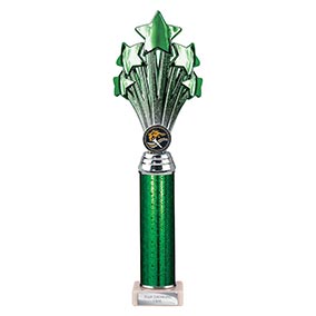 Green Super 5 Star Trophy 340mm