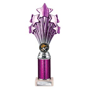 Purple Super 5 Star Trophy 265mm