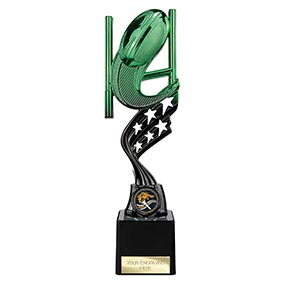 Innov8 Green Rugby Trophy 250mm