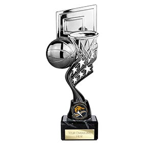 Innov8 Silver Basketball Trophy 225mm