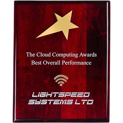 10in x 8in Gold Star Plaque