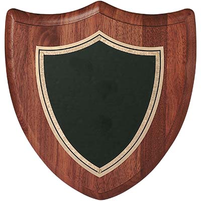 8in Walnut Shield Plaque